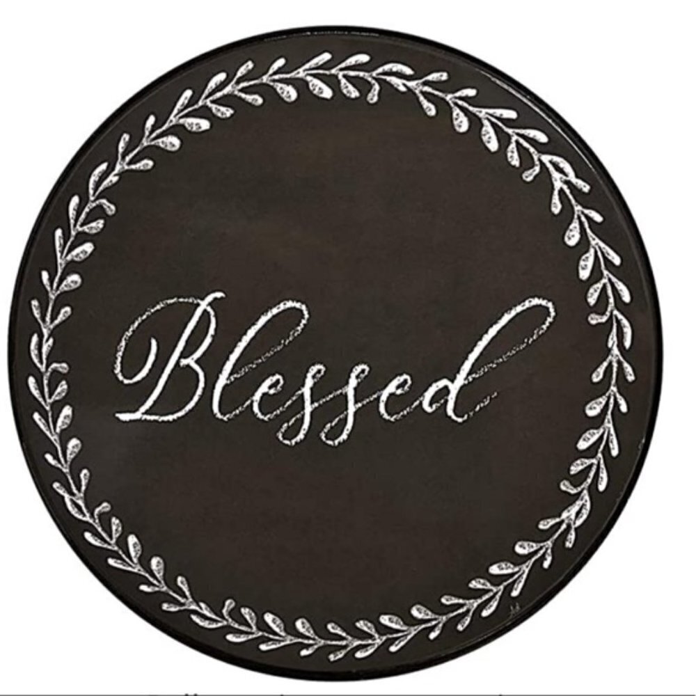 Range Kleen Range Covers Chalkboard Farmhouse Style Black White 4 piece set - Picture 3 of 10